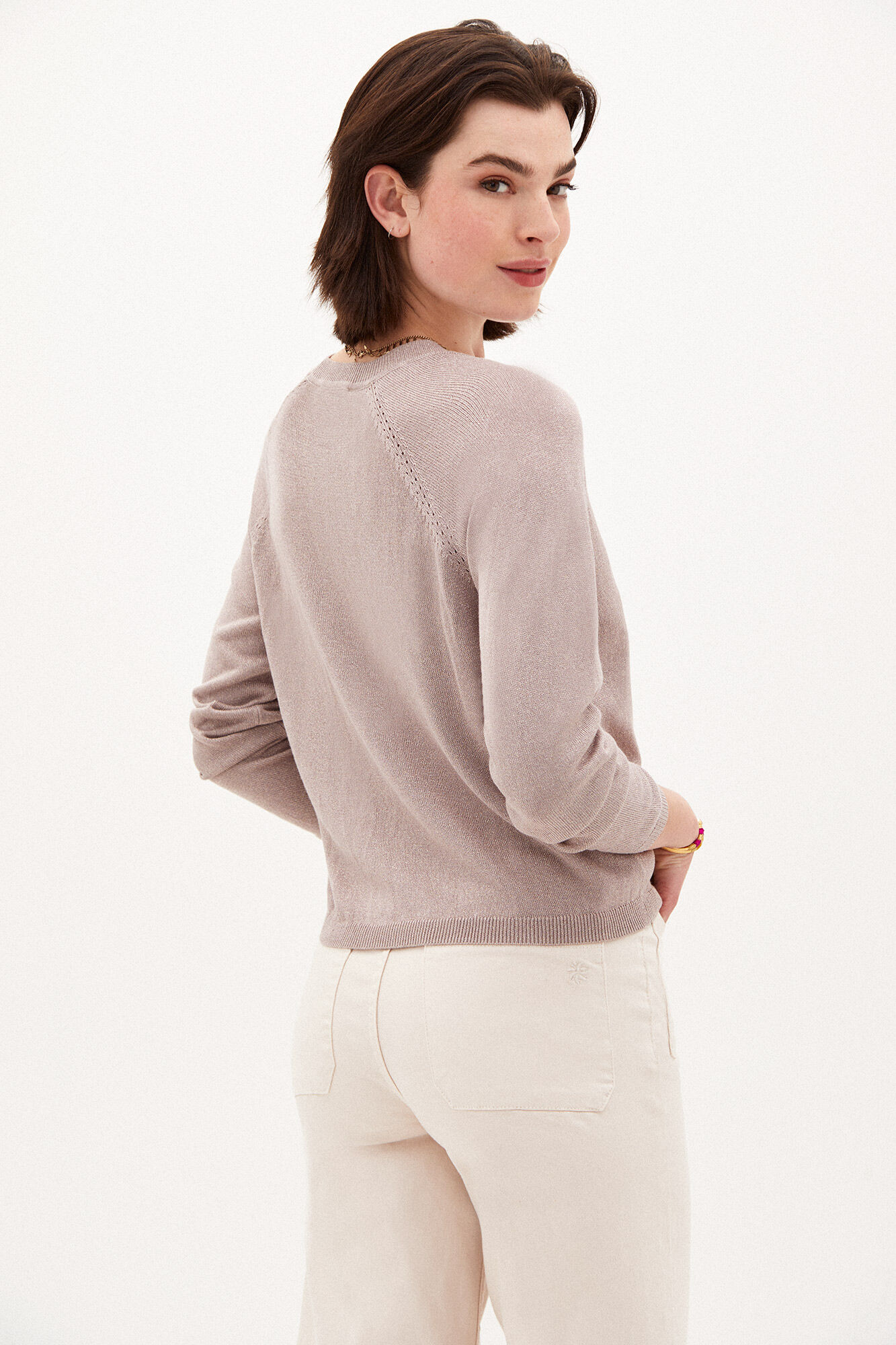 Suéter Violette Lurex - Rosa
