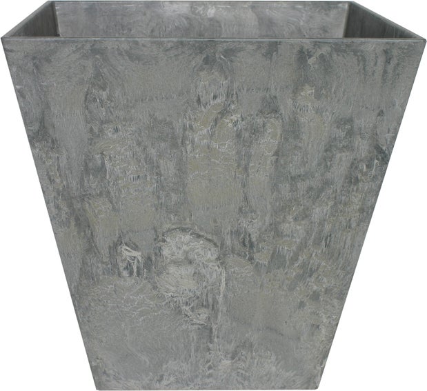 Artstone plantenbak Ella 25 x 25 cm grijs