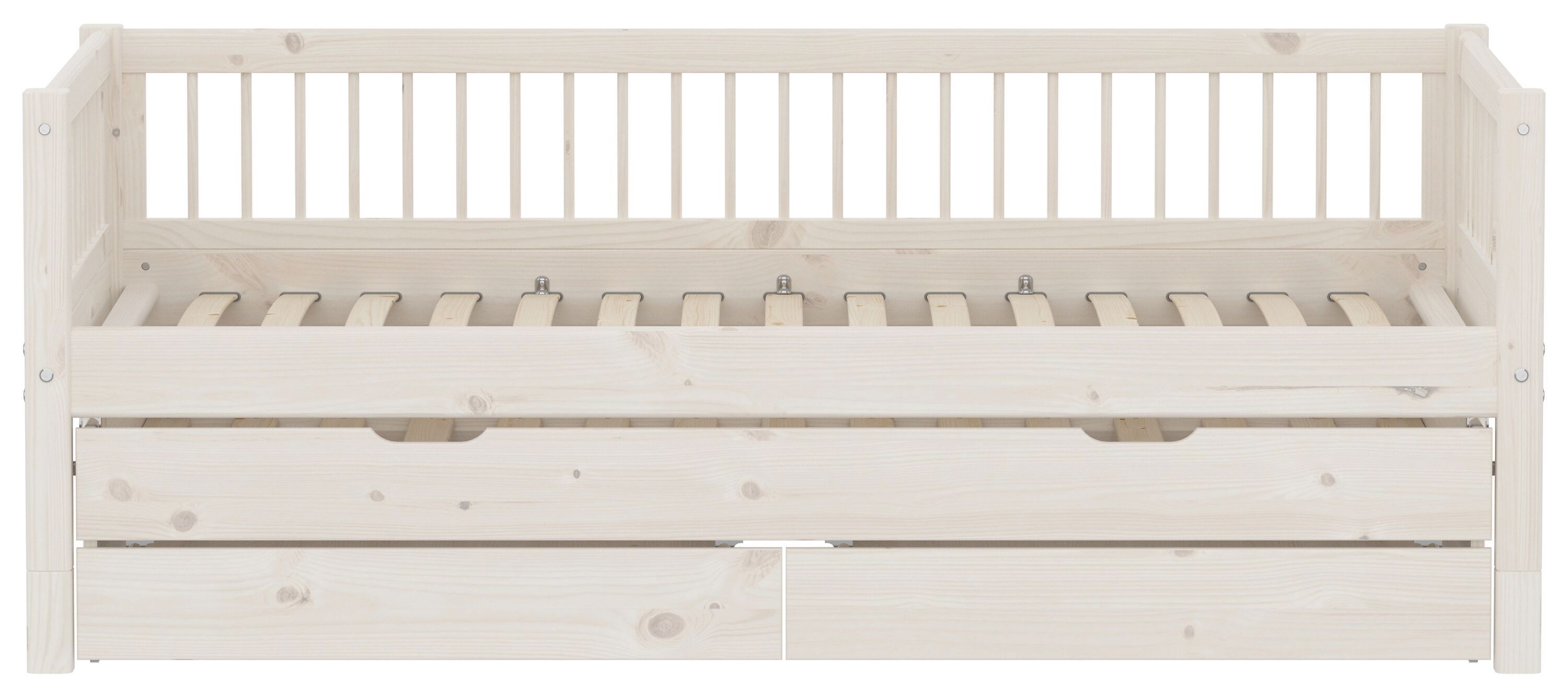 Flexa CLASSIC Kombibett - White Wash / B: 100.0 cm x T: 210.0 cm x H: 81.0 cm