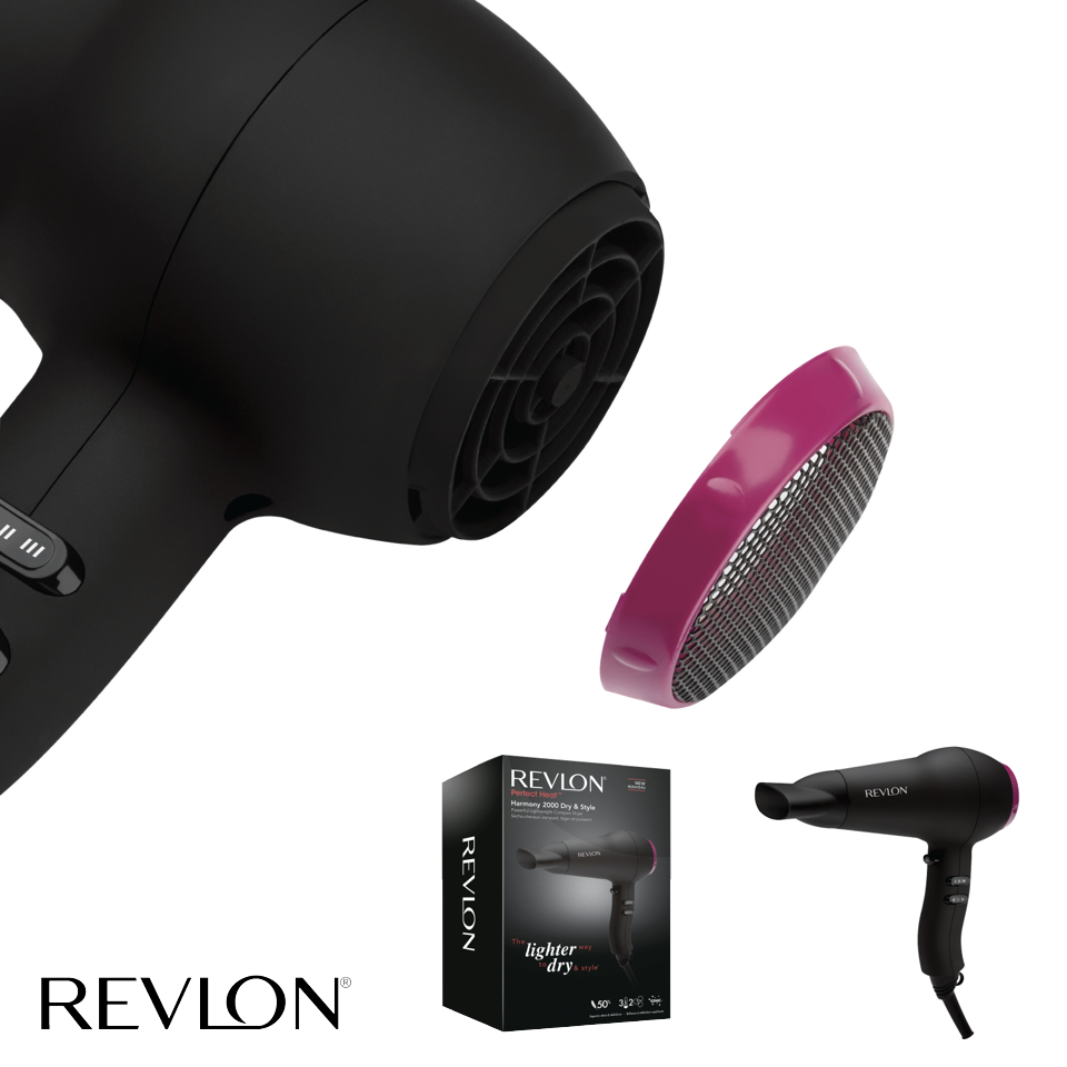 Revlon - Harmony 2000 Dry & Style Hair Dryer - Føntørre