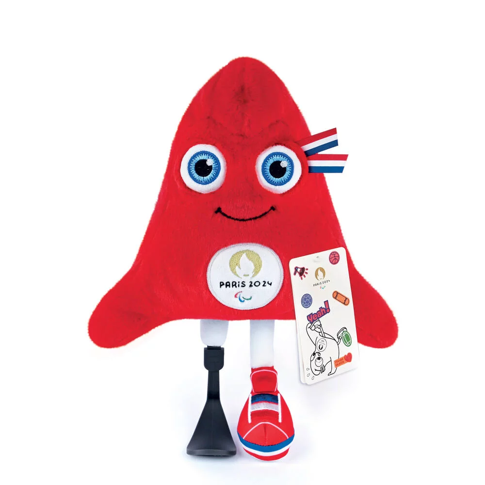 PELUCHE MASCOTTE LES  PHRYGES - JEUX PARALYMPIQUES PARIS 2024 - 28 CM
