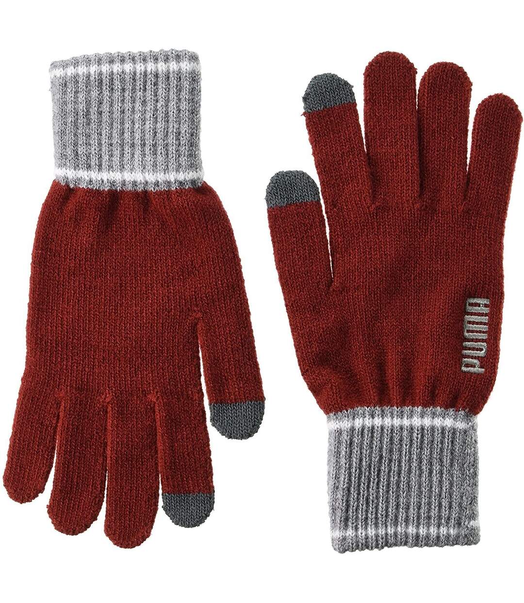 Puma - Gants d'hiver - Adulte (Rouge / Gris Chiné) - UTRD2289
