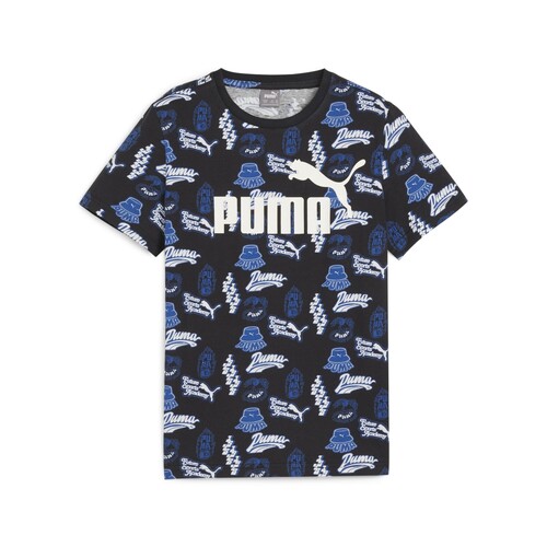 Puma - ESS+ MID 90S AOP TEE B - Bleu