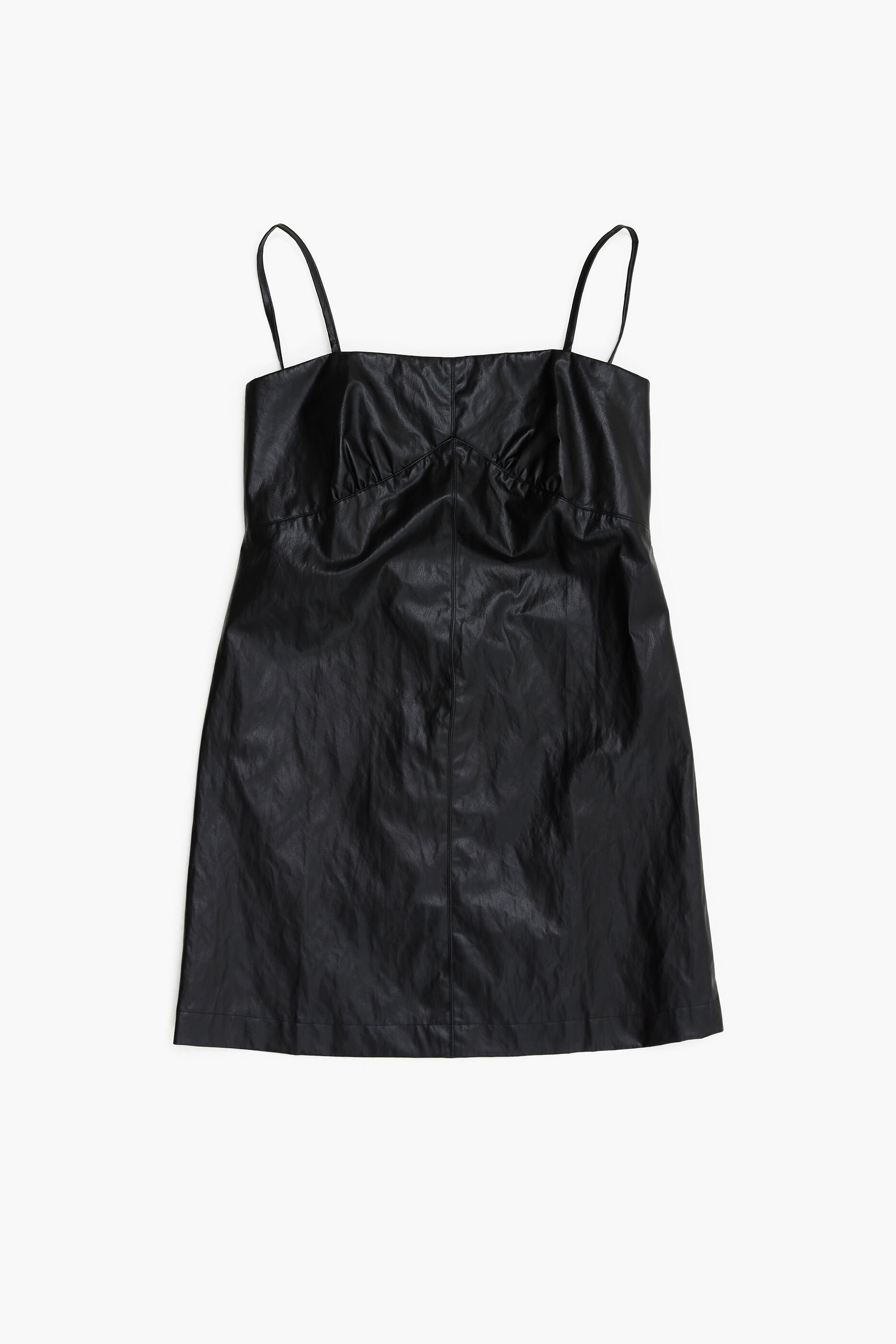 Vestido preto curto em formato A