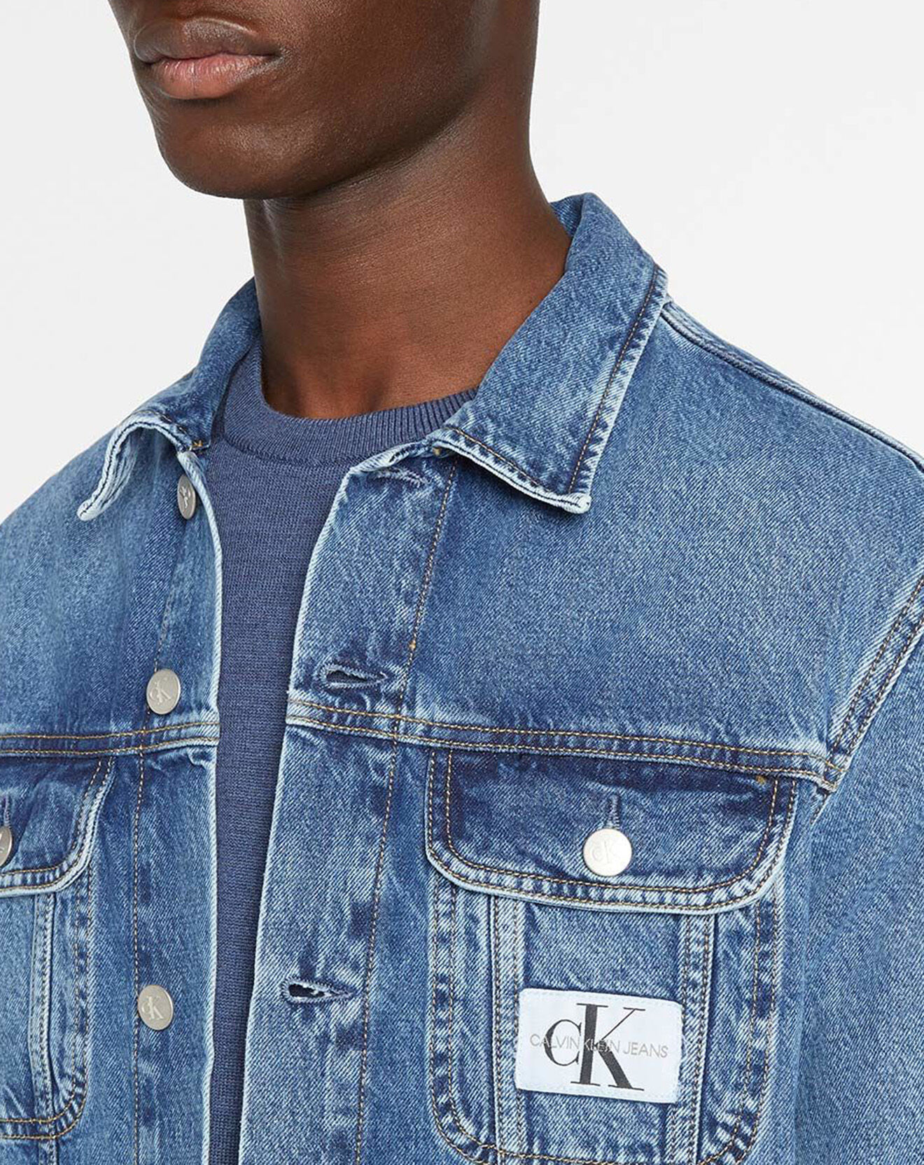 Calvin Klein Jeans Veste en jean 90S bleue