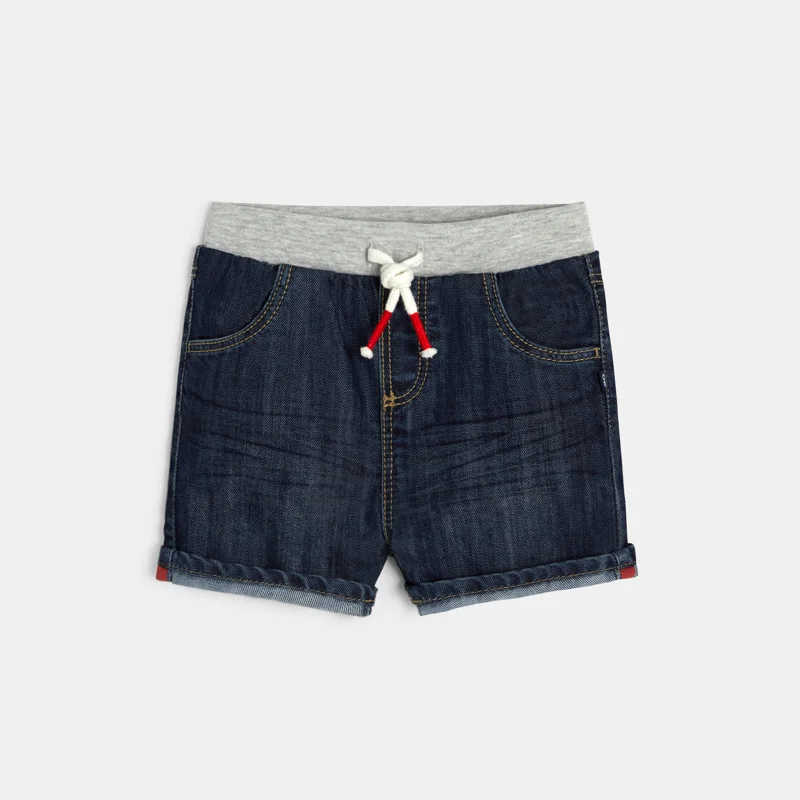 Short en jean bleu bébé garçon Bleu