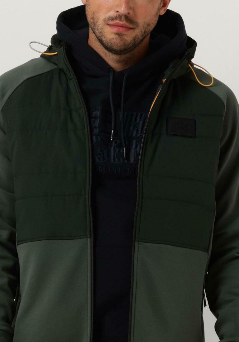 PME LEGEND groene pme legend vest hooded jacket padded nylon mix