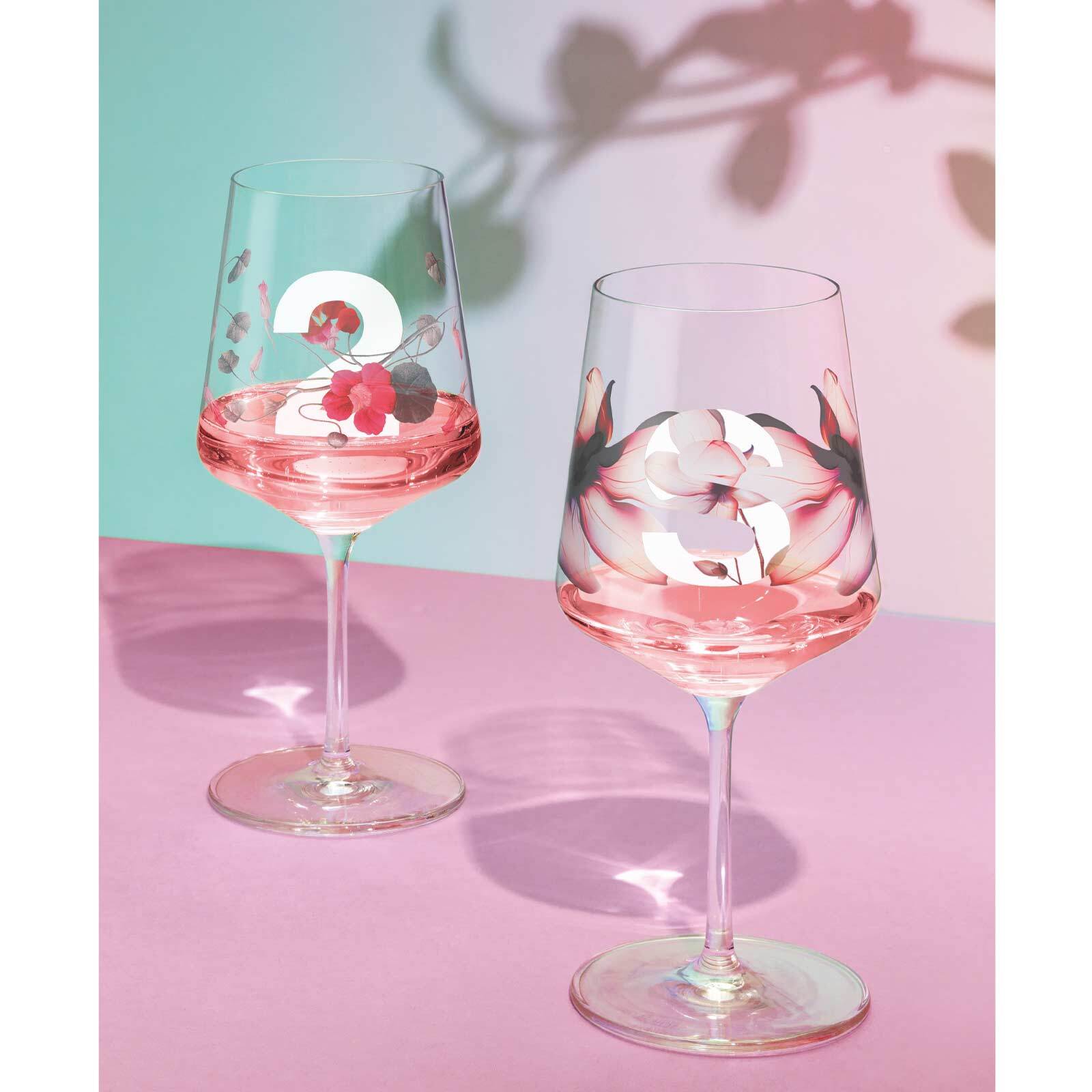 Ritzenhoff Aperitifgläser Blumen und Zahlen Sommersonett 544 ml 2er Set