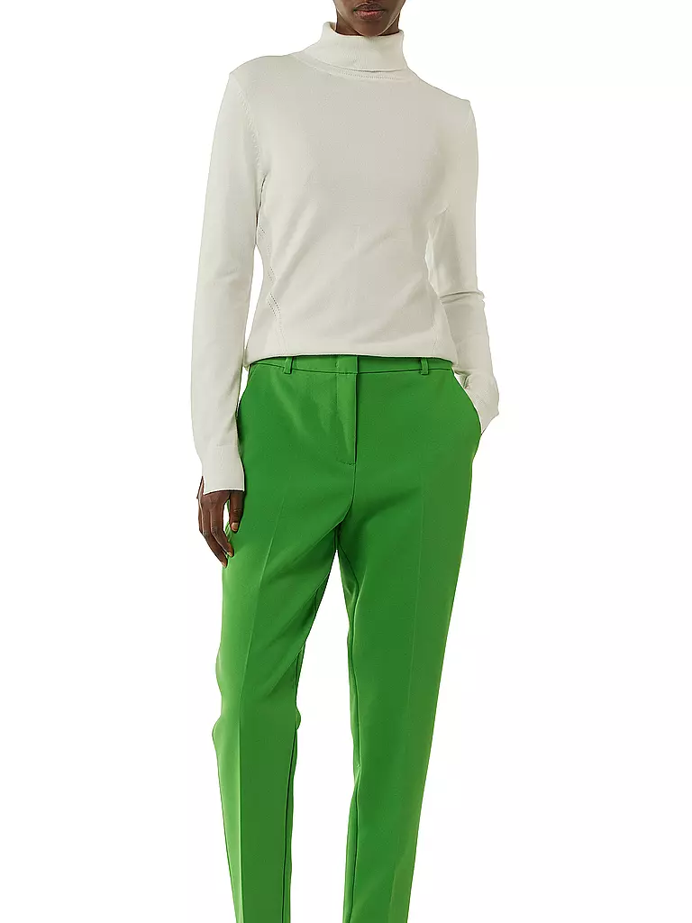 COMMA Rollkragenpullover weiss