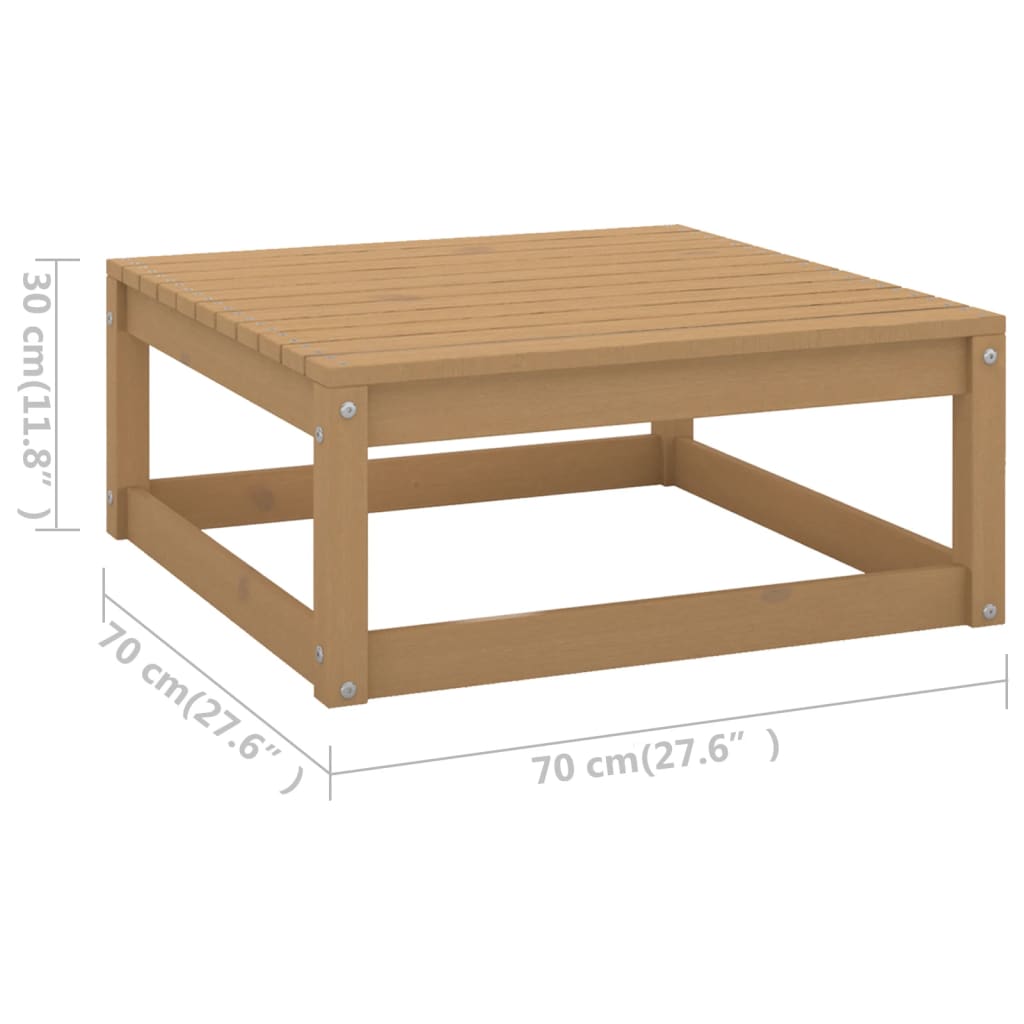 Salon de jardin meuble d'extérieur ensemble de mobilier 8 pièces avec coussins bois de pin massif