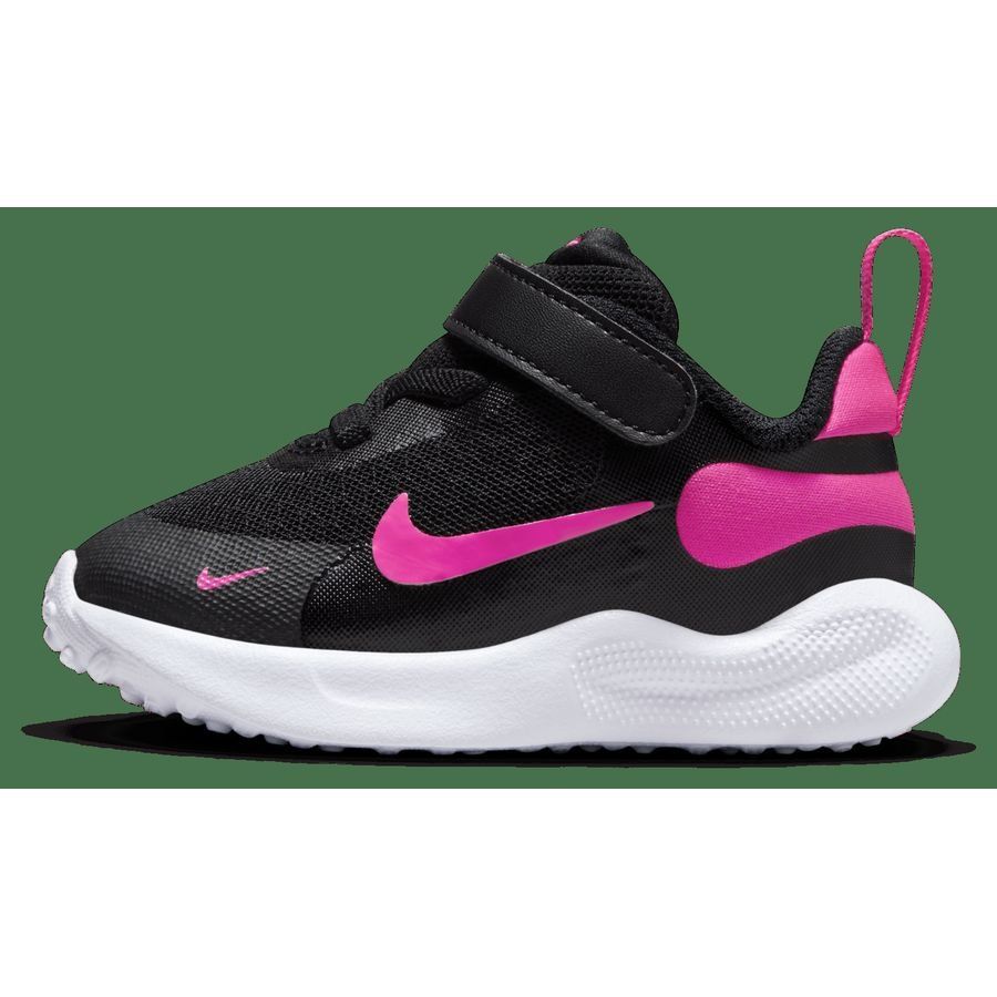 Nike Revolution 7 Baby/Toddler Shoe BLACK/HYPER PINK-WHITE