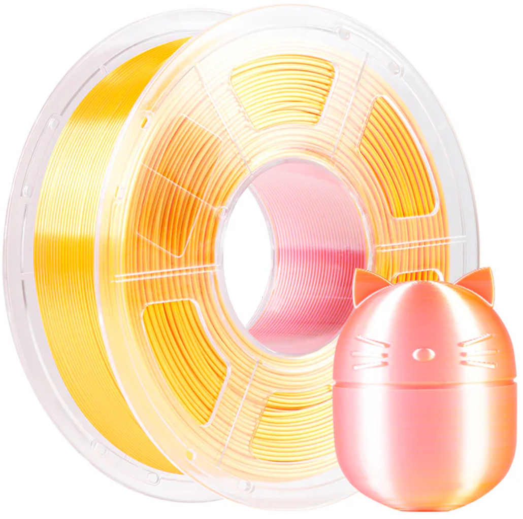 Anycubic  PLA Silk Dual Color Pink Gold, 1,75 mm / 1000 g    Seidenglanz trifft Farbverlauf in Pink Gold