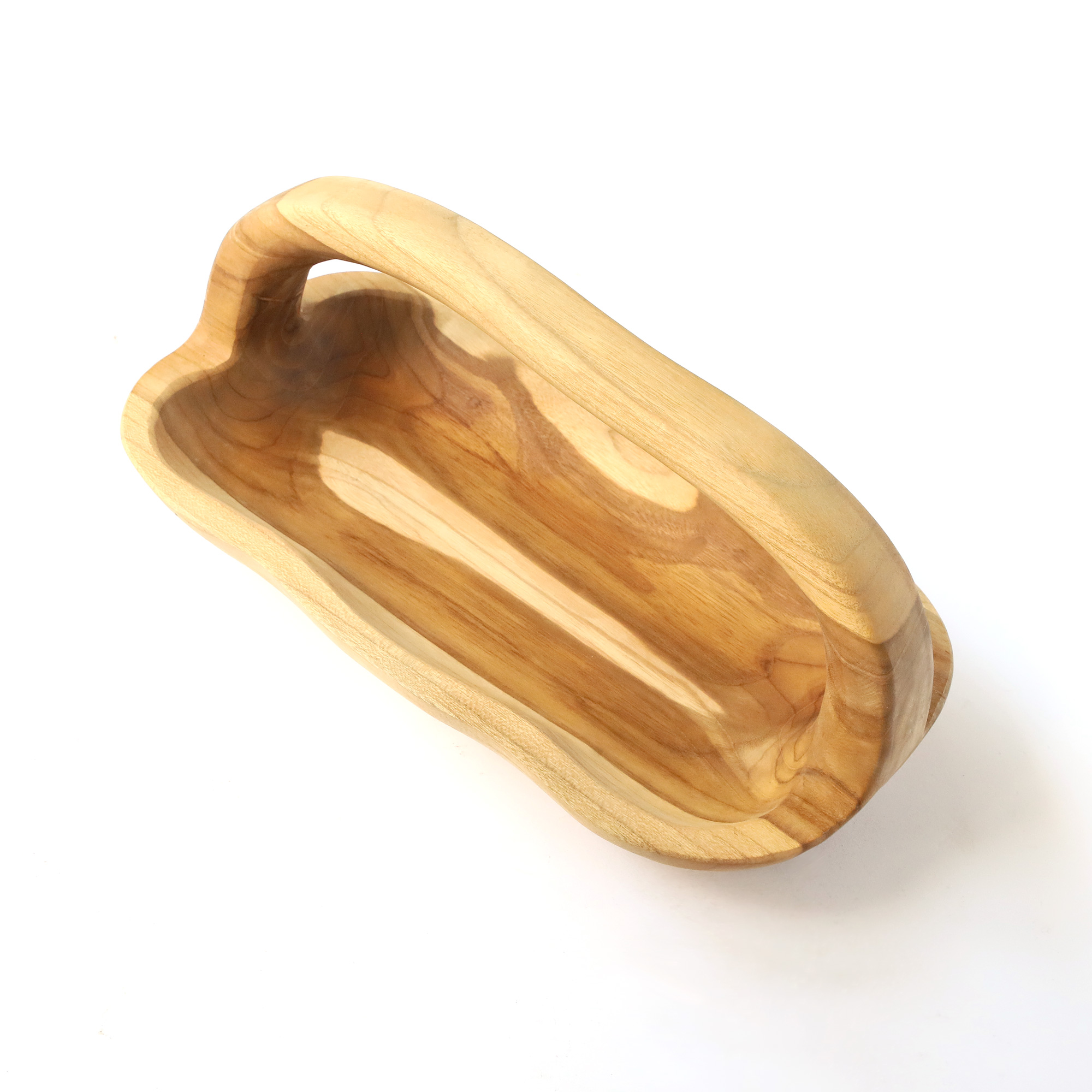 Korb aus Teak, B 39 cm, L 20 cm, H 18 cm von fischer's lagerhaus