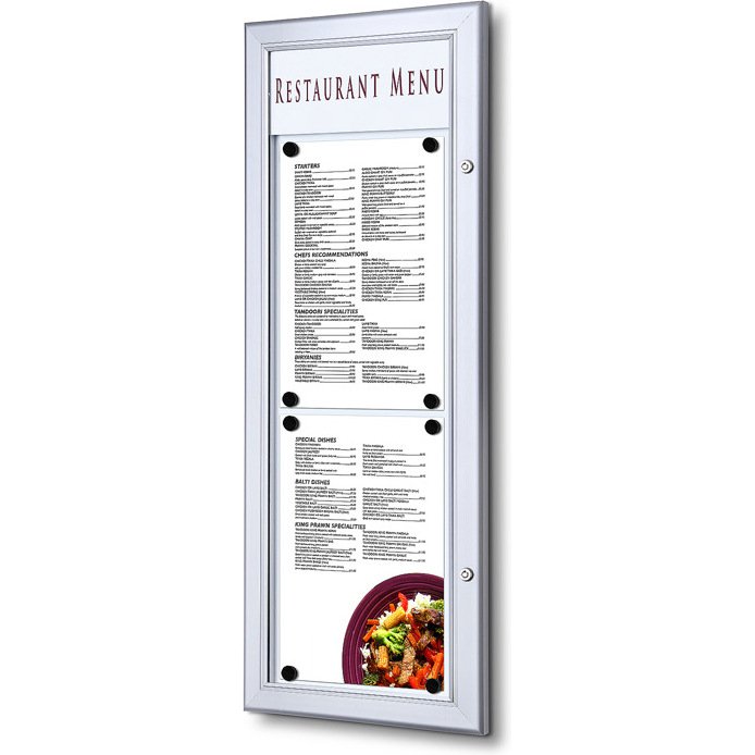 Porte-menu Extérieur Logo A4 Portrait sans LED