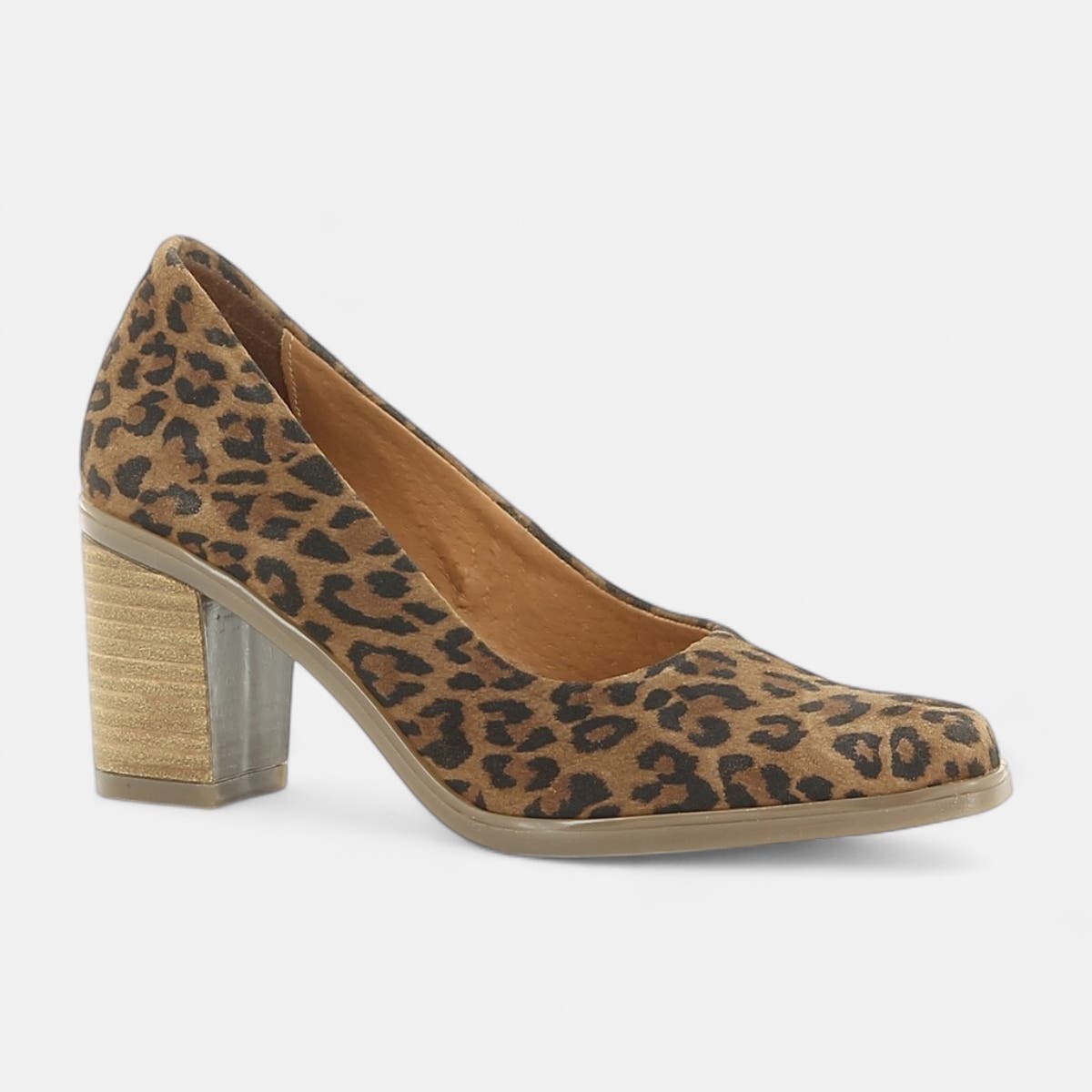 Escarpins à talon Femme en cuir camel