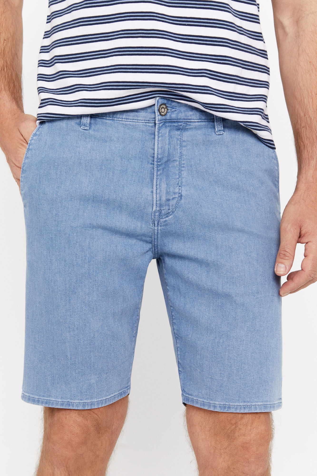 Bermuda jeans clara - Azul