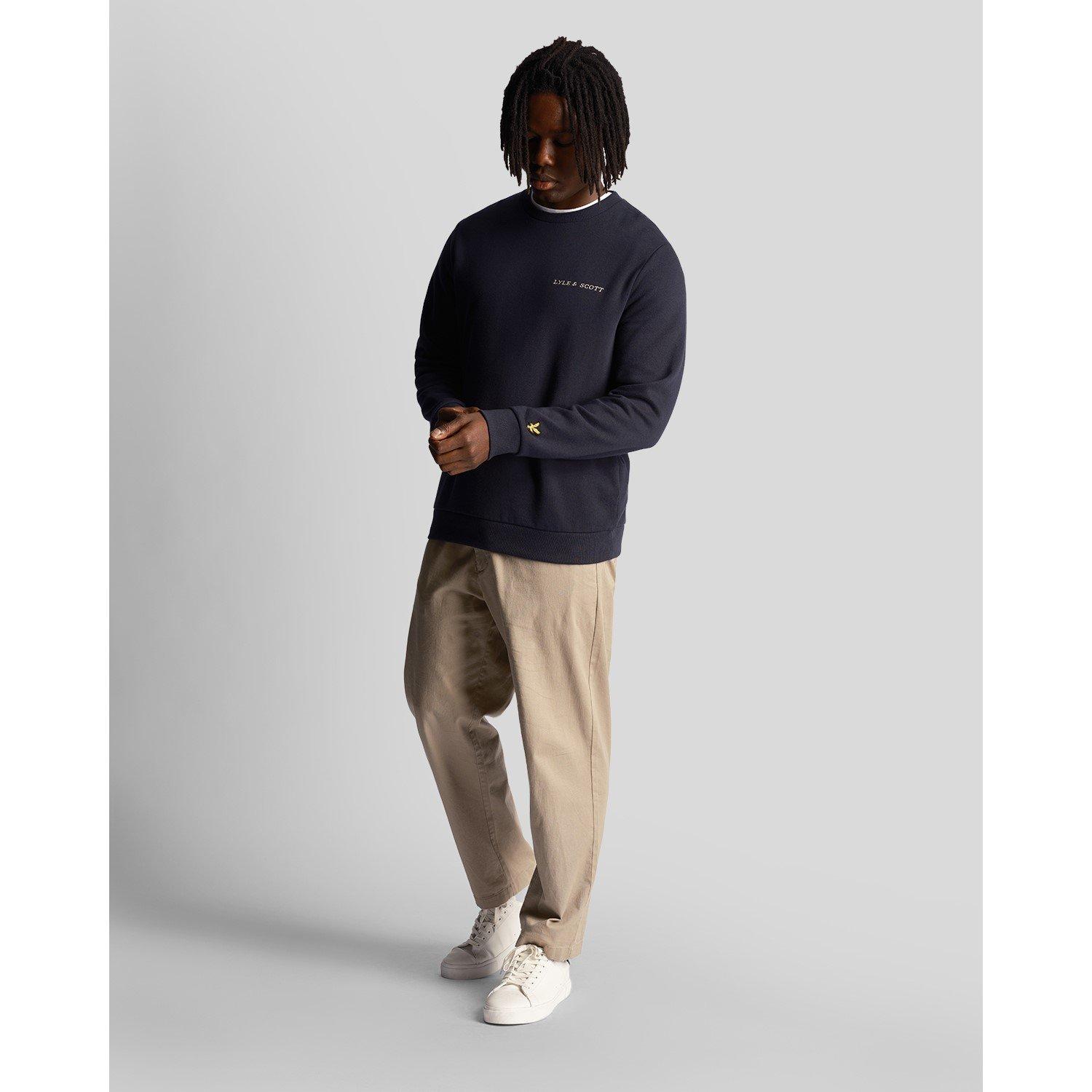 Lyle and Scott Lyle Emb C-Neck Sws Sn99