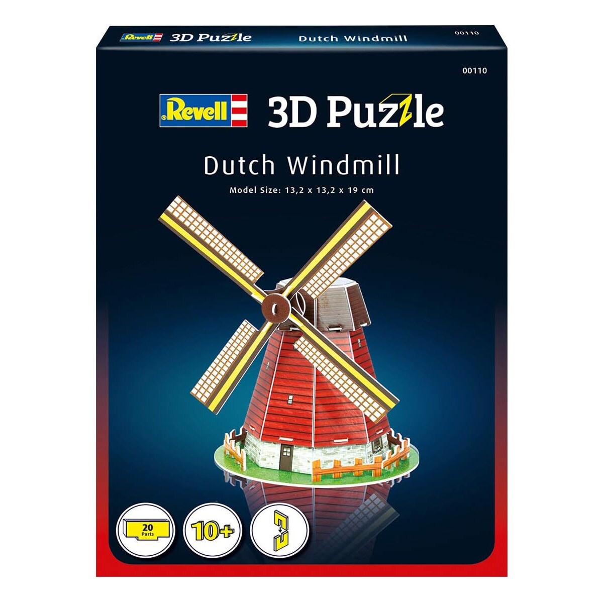 Revell - 3D Puzzle - Holländische Windmühle (20 Teile) Dutch Windmill Holland Niederlande Puzzel