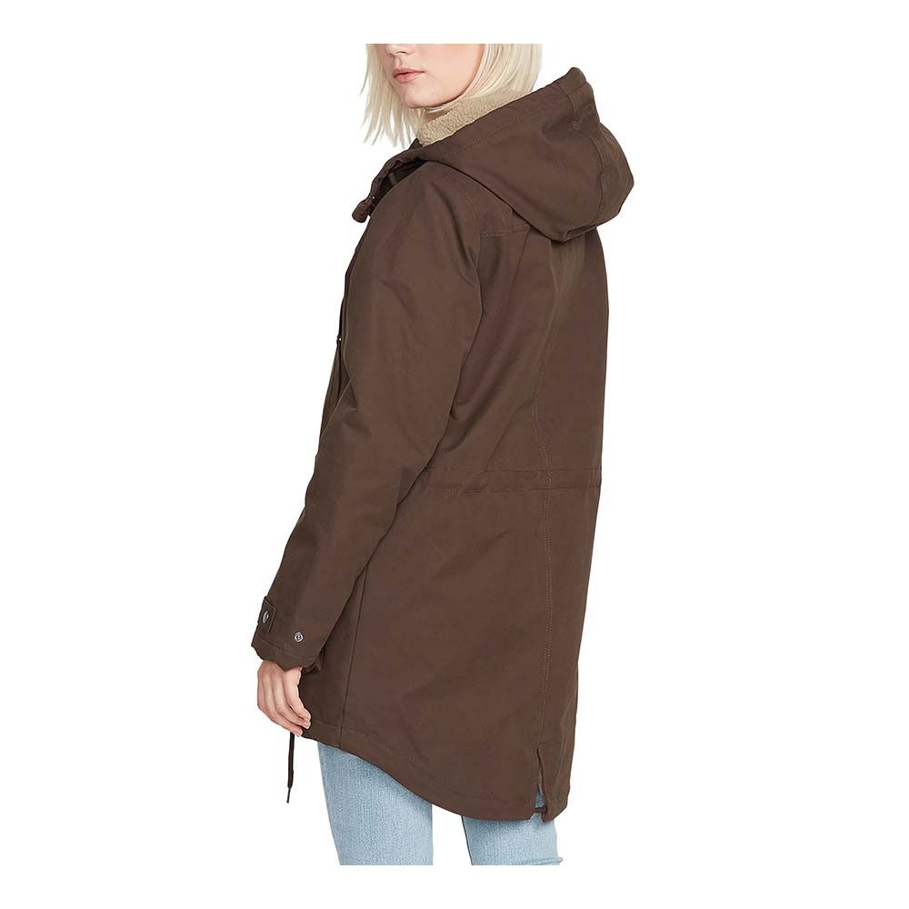 Volcom WALK ON BY 5K - Parka Femme espresso