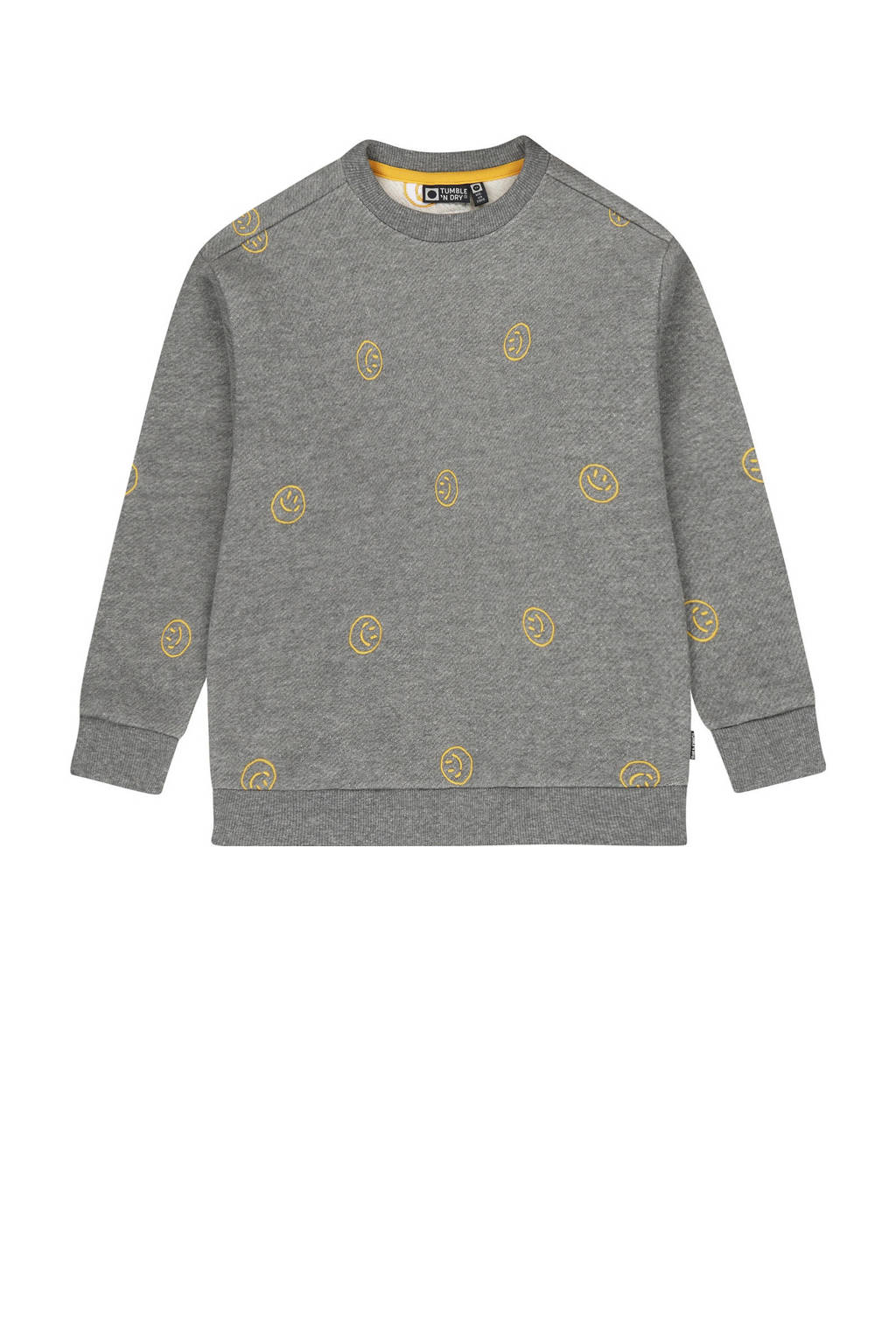 Tumble 'n Dry sweater Bach met all over print grijs
