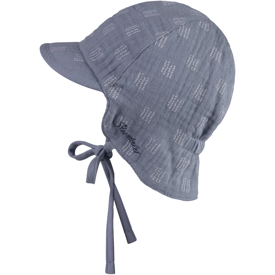 Sterntaler Wendeschirmmütze mit Nackenschutz graublau