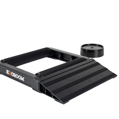 Support KOOROOM SOCLE ALU À ROULEAUX POUR ENTRETIEN CHAINE Universel - Noir