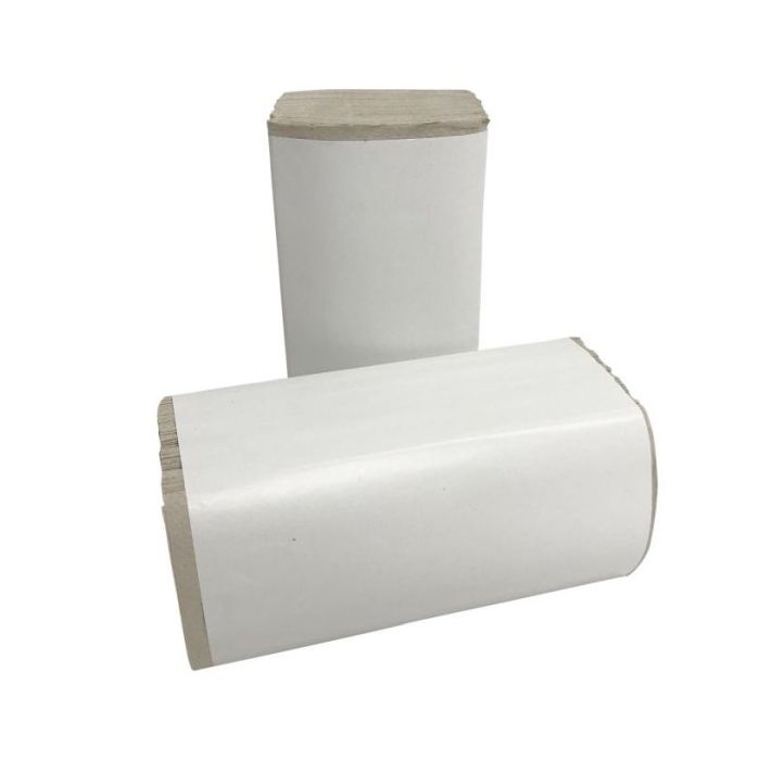 Handdoek Papier gerecycled Z vouw 1laags 25x23cm BOVE Doos a 5000st Naturel Wit (8201000)