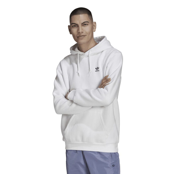 adidas essential trefoil hoodie White