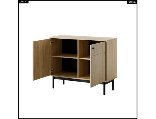 OTITEC - Commode – l.104 x h.83 x p.39 cm – osaka - chêne