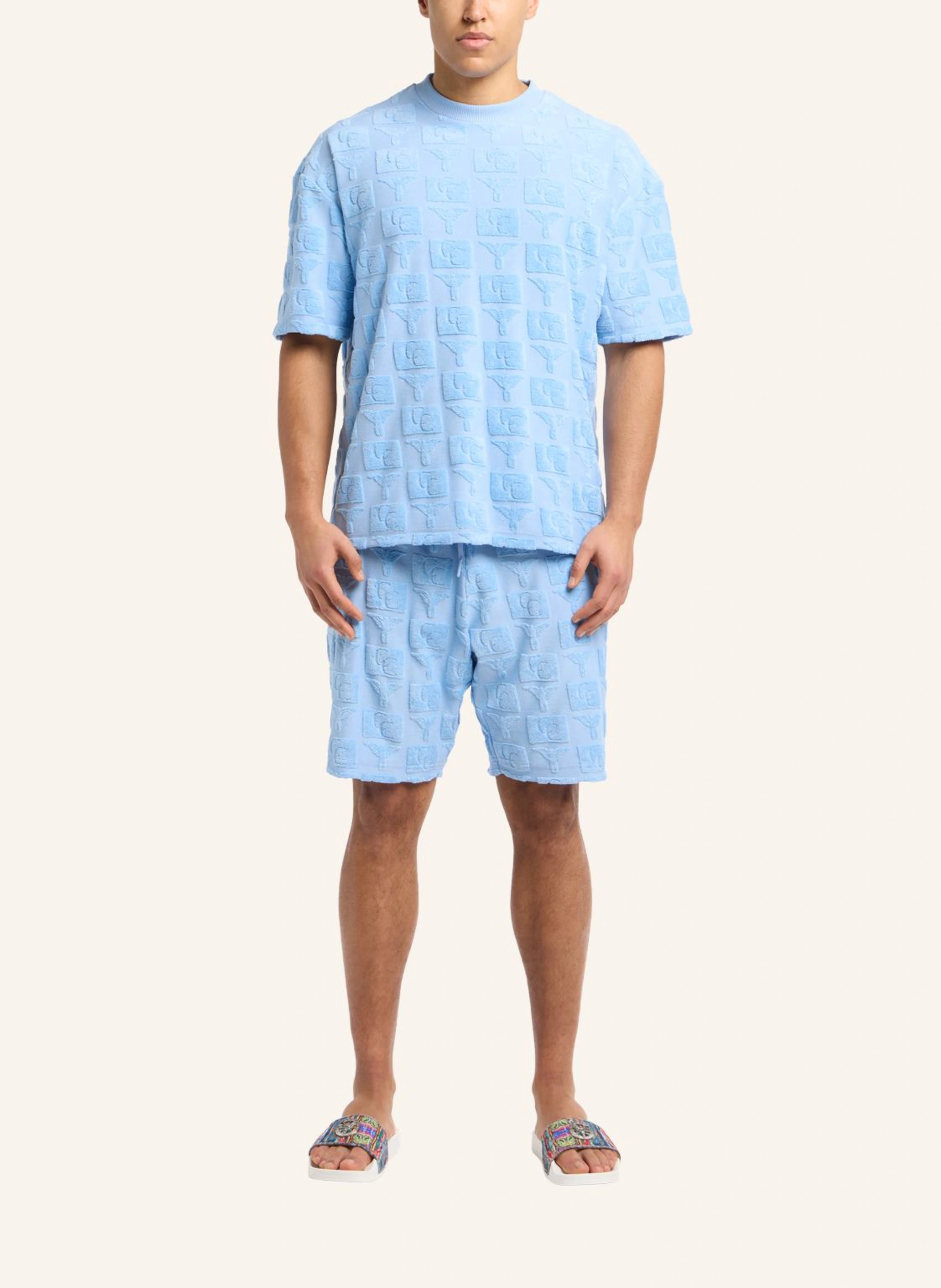 CARLO COLUCCI Oversize Short mit Frotteeinsätzen EGARTER