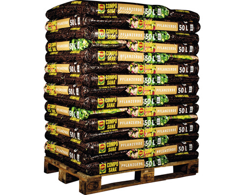 COMPO SANA® potgrond voor vaste planten, struiken, hagen en bomen (45 zakken x 50 liter = 2,25 m³) 1 pallet