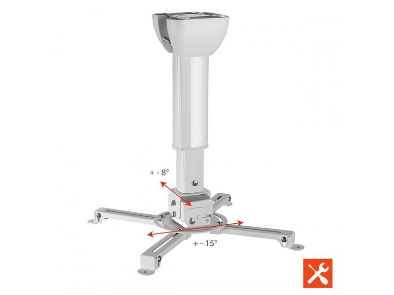 Celexon Deckenhalterung MultiCel 4060 Pro Weiss Beamer Deckenhalterung universal