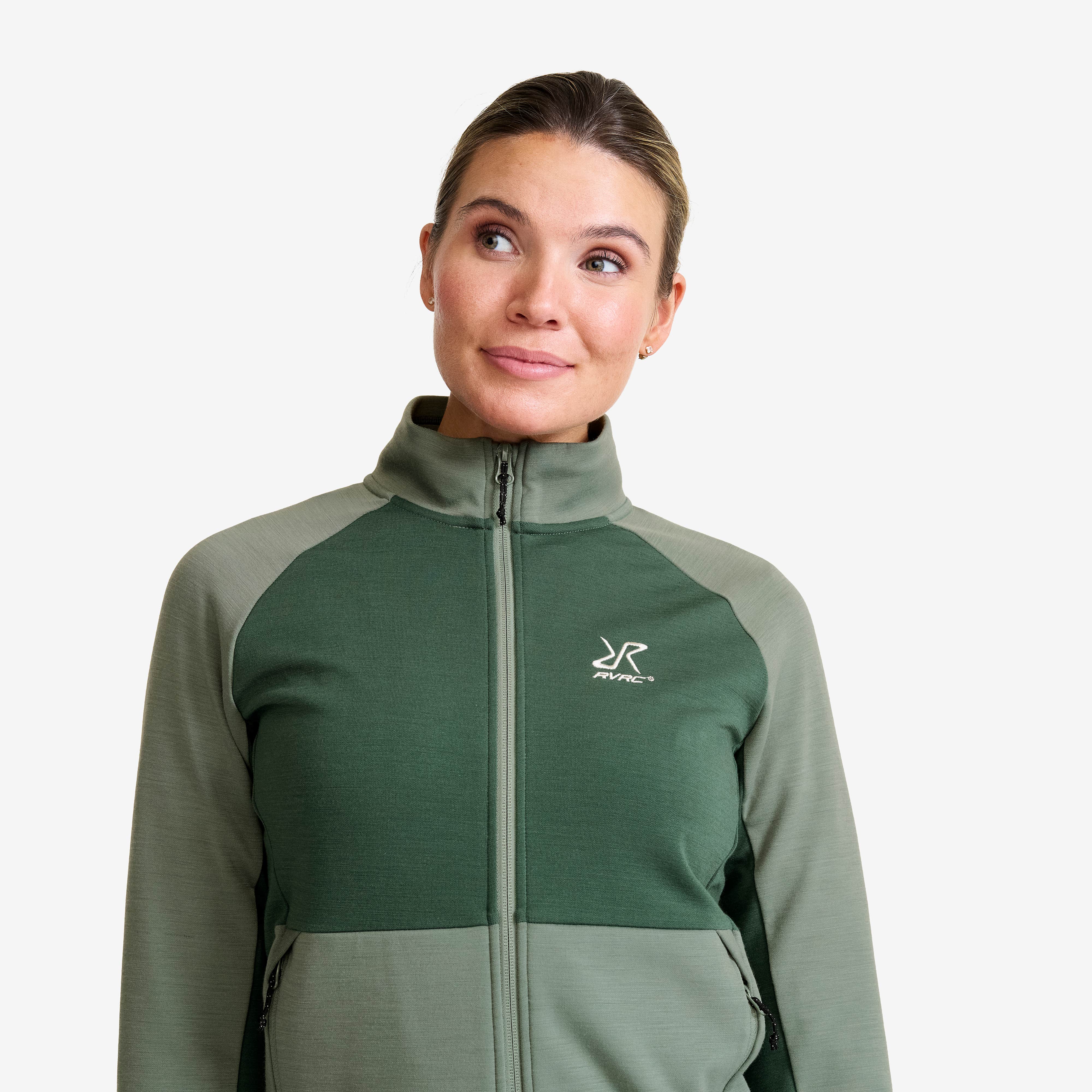 Hill Fleece Dame Dusty Green