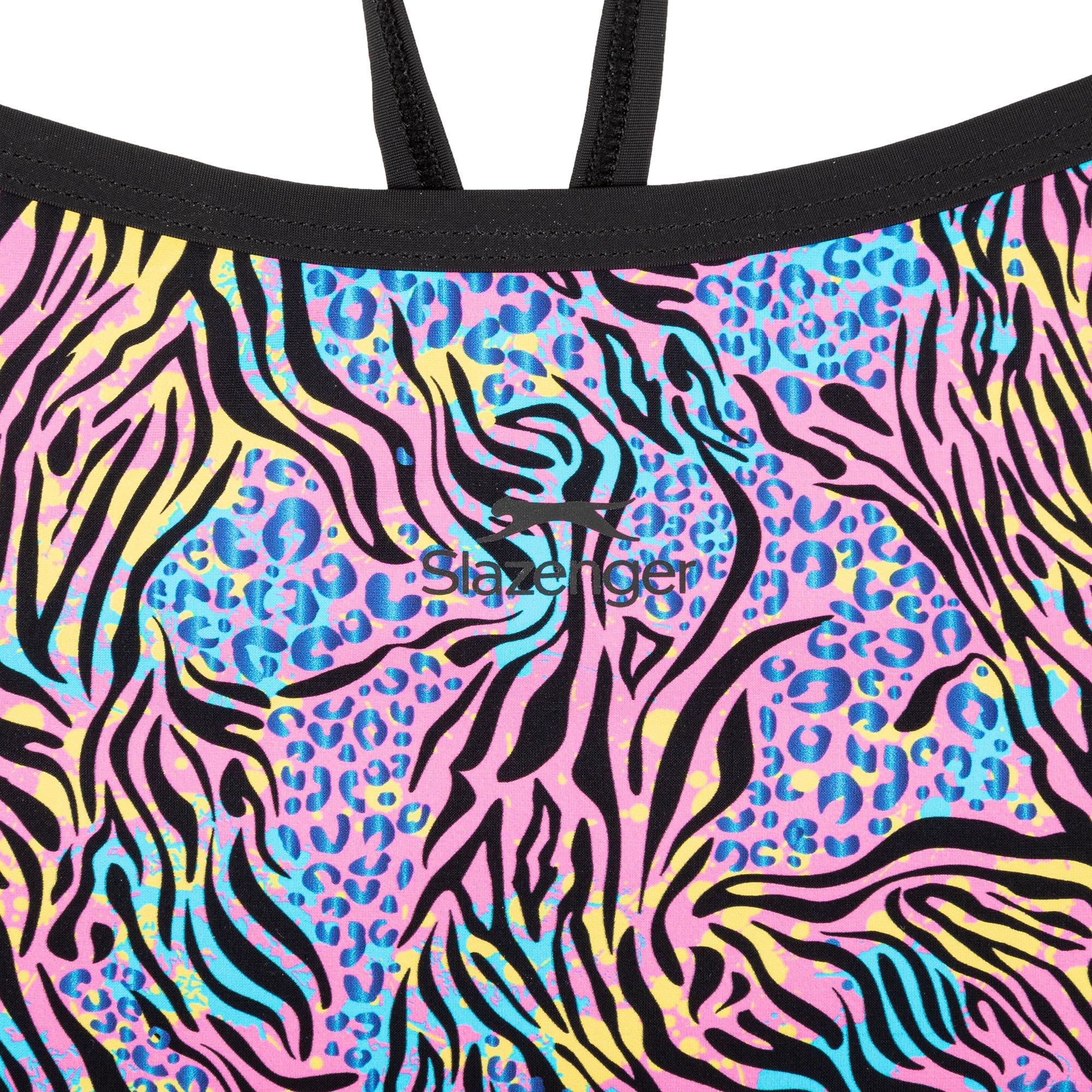 Slazenger Slaz Thin Strap One Piece Swimsuit Juniors
