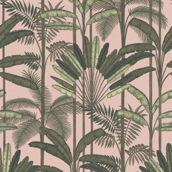 Vliesbehang Tropic roze (dessin 118133)