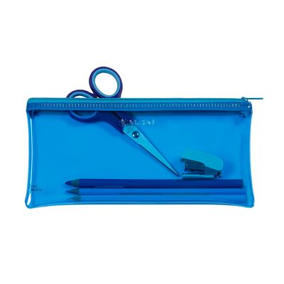 Trousse plate Crystal - 1 compartiment - 5 coloris disponibles - Viquel