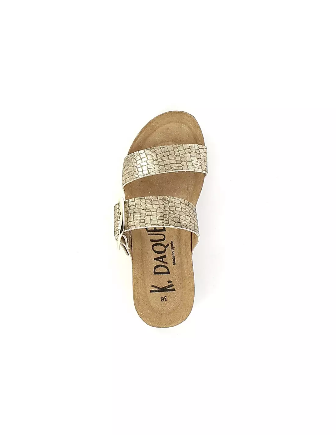 K DAQUES CULIP - Sandales & nu-pieds Platine