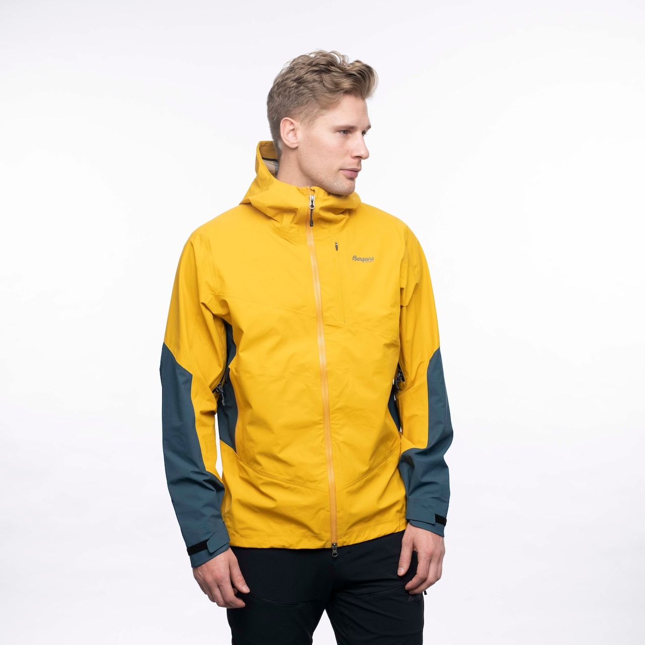Rabot V2 3L Jacket Herre Light Golden Yellow/Orion Blue