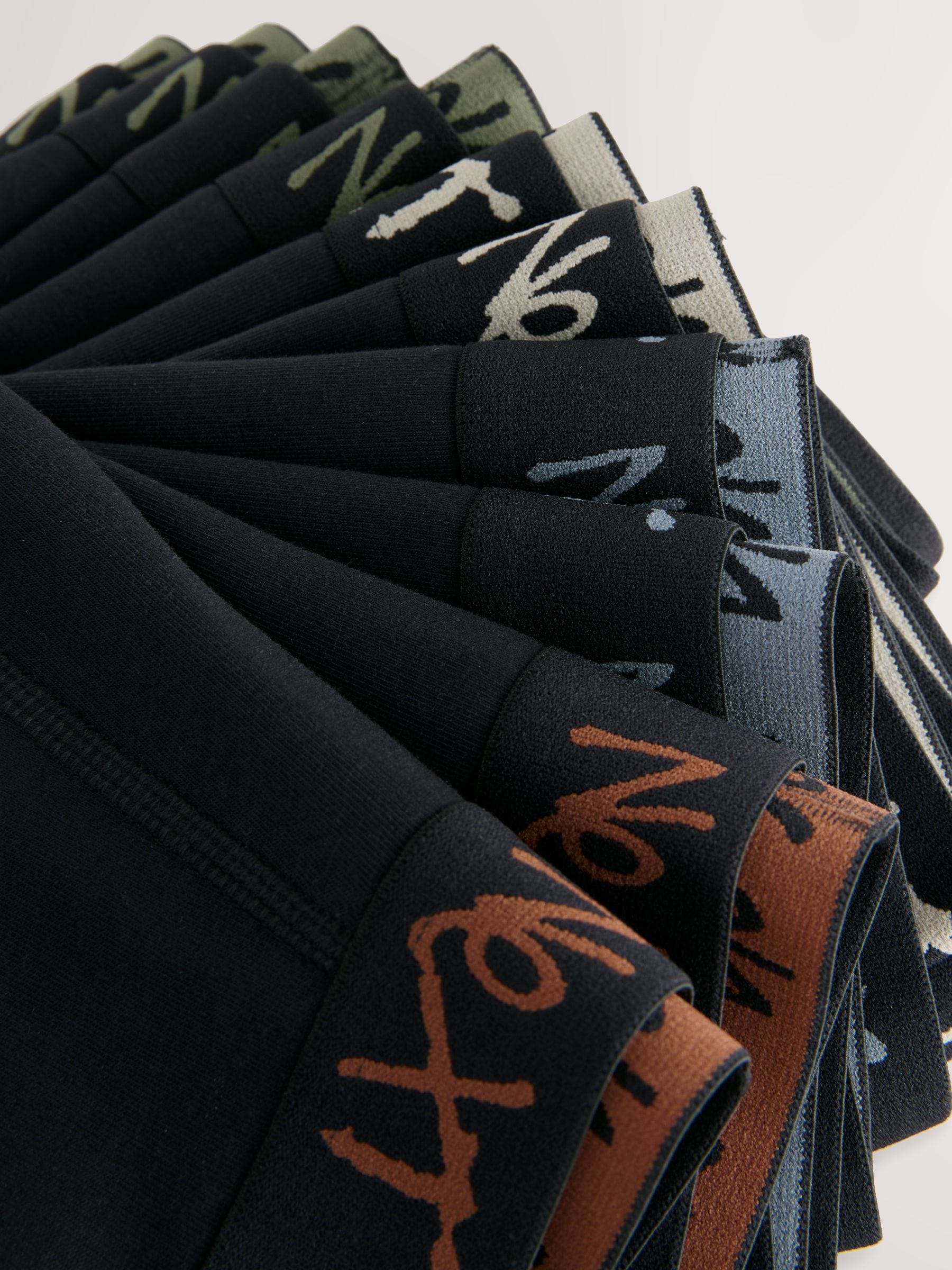 Zwart met graffiti Next tailleband - Verpakking van 10 trunks (1,5-16jr)