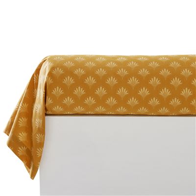 Linge de lit percale motif fleurs et paons - BECQUET CRÉATION