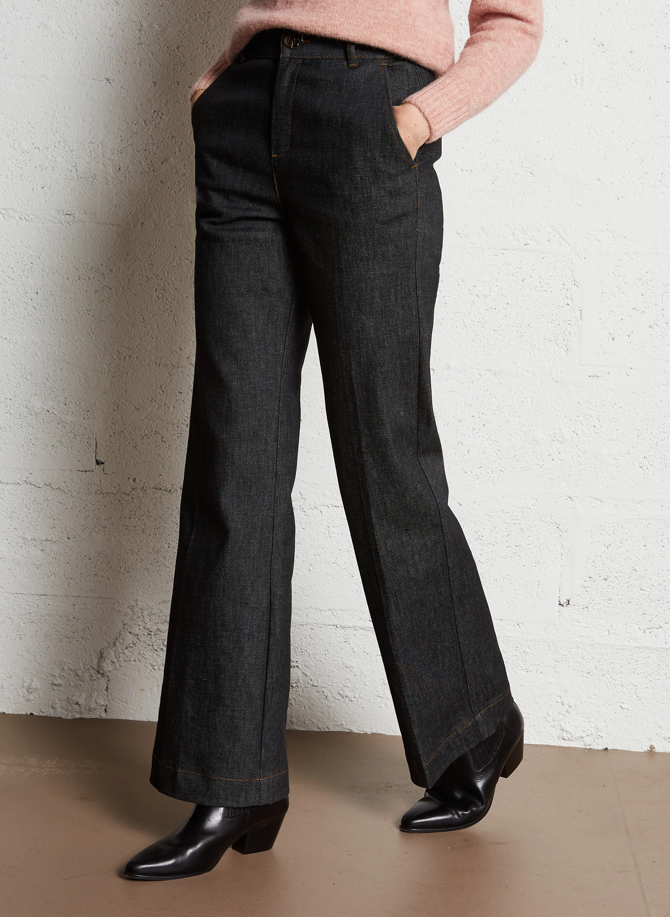 CALIFORNIA - Jean large en coton | Noir