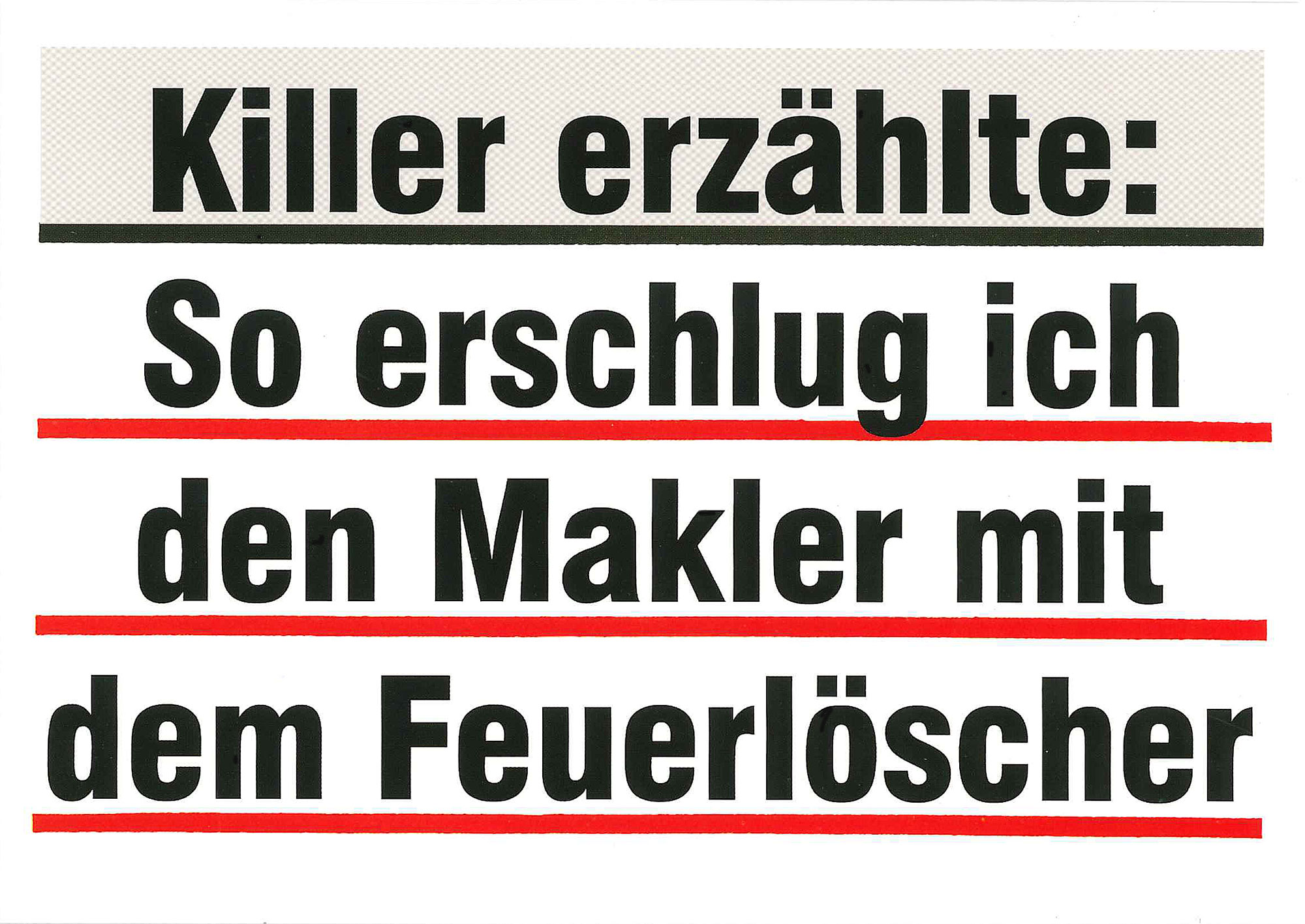 Postkarte 'Feuerlöscher' günstig bestellen