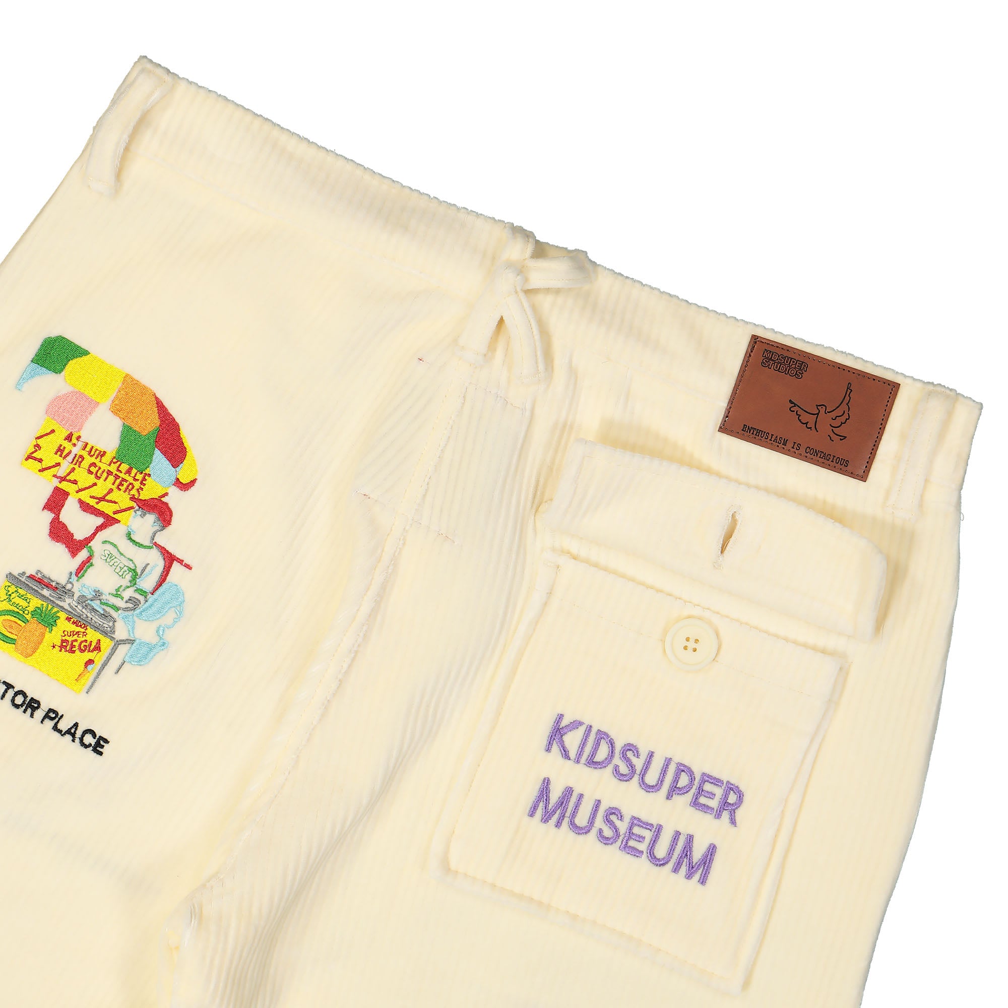 Kidsuper Studios<br>Museum Embroidered Cord Pants