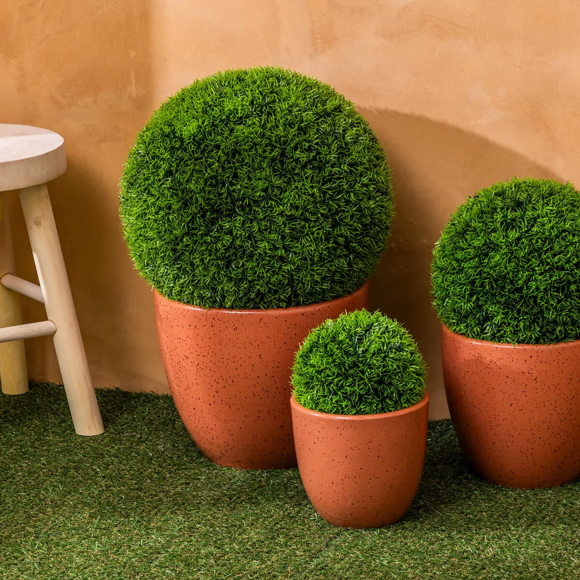 Plante artificielle (D26 cm) Boule de buis Carly