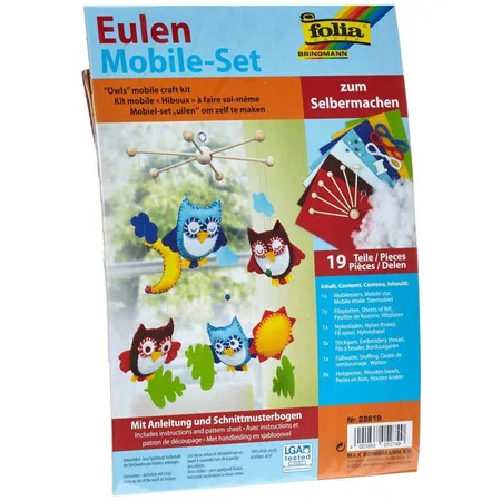 Folia Mobile-Set Eulen, 19 Teile