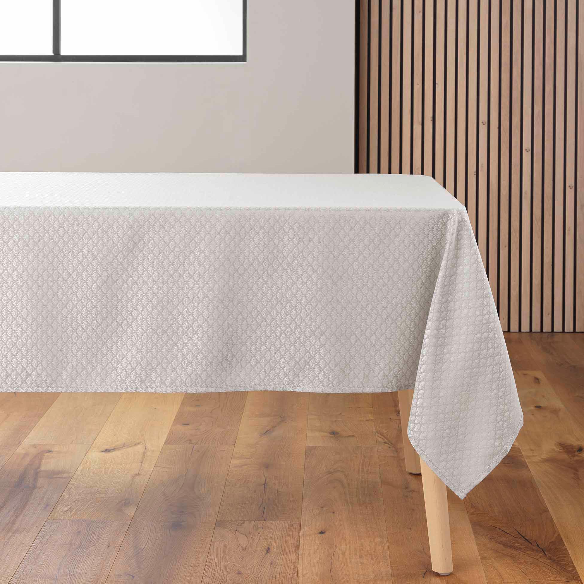 NAPPE RECTANGLE 140X240CM JACQUARD ARTEA TAUPE