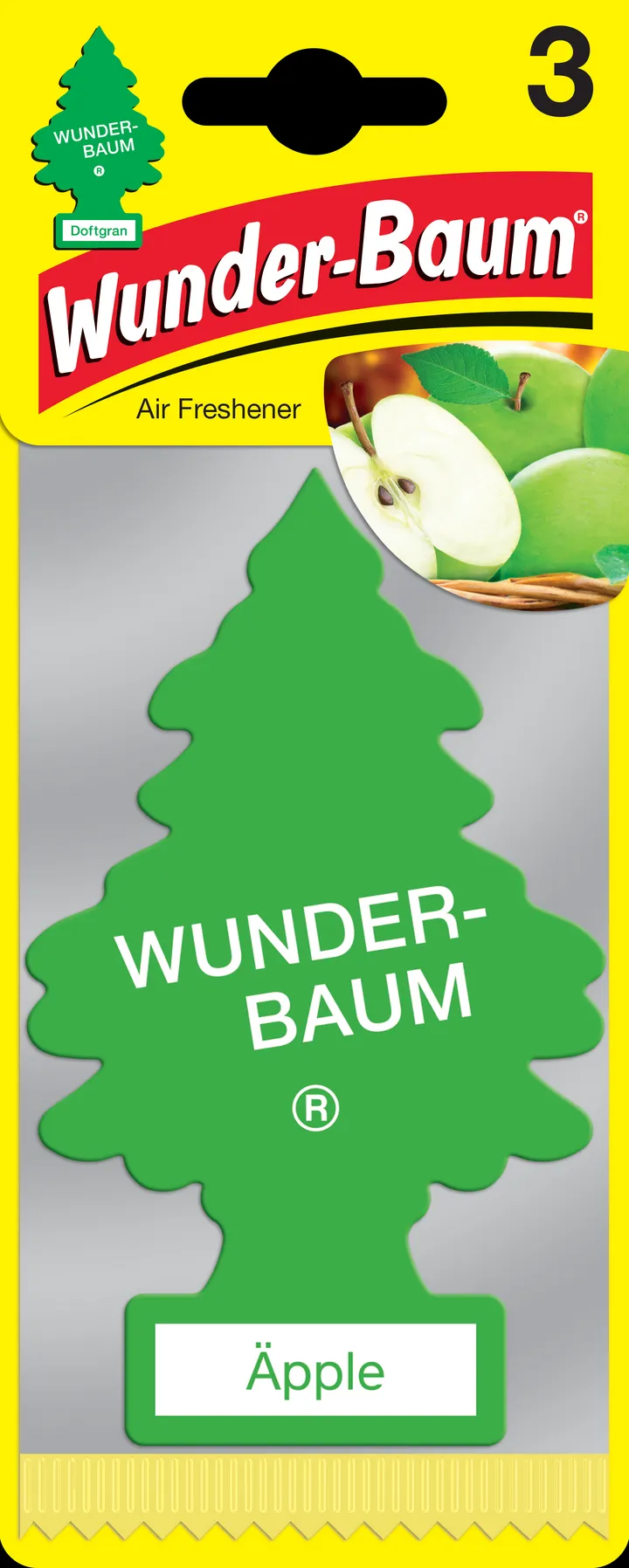 WunderBaum Duftfrisker Æble - 3-pak