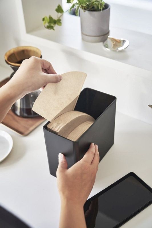Yamazaki Koffiefilterhouder - Tower - Zwart