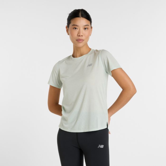 New Balance Dame T-shirts Athletics Short Sleeve Grøn