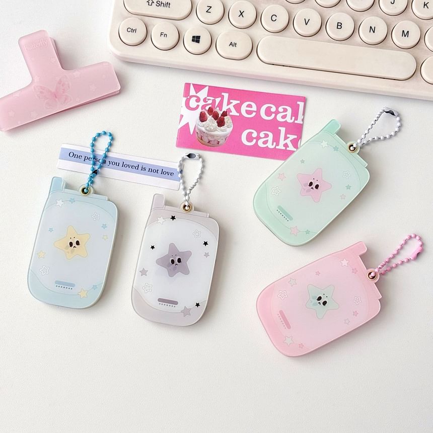 pinkjuava - Mobiele telefoon stijl foto houder acryl tas charme sleutelhanger